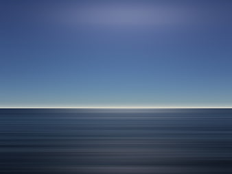 Minimalist Blue Ocean Horizon with Smooth Water Texture