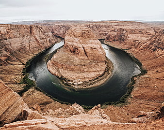 Horseshoe Bend Colorado River Canyon Landscape