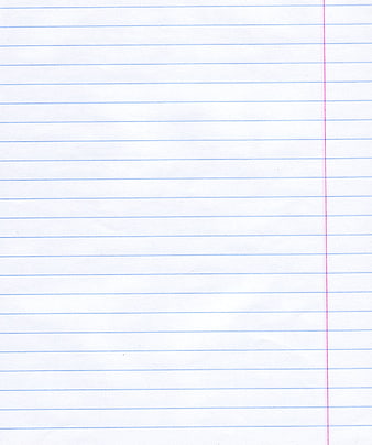 Blank Lined Notebook Paper Background with Red Margin