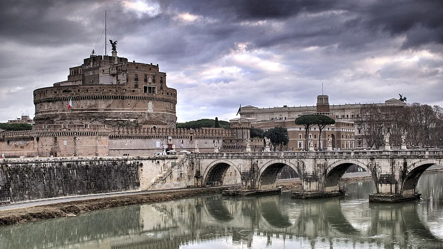 Castel Sant'Angelo and Ponte Sant'Angelo in Rome