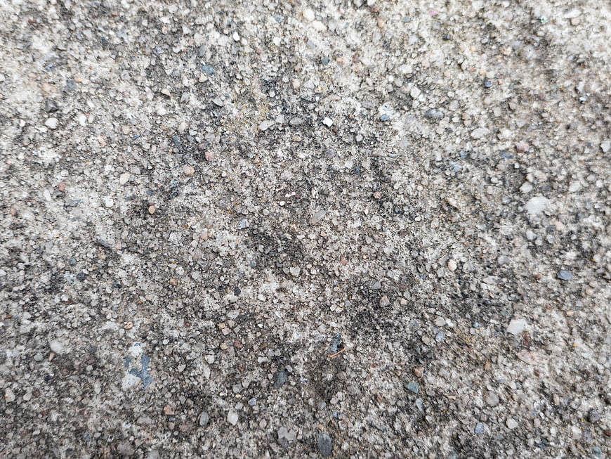 Close-up texture of rough asphalt and concrete surface