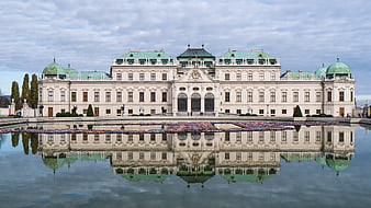 Belvedere Palace Vienna Reflection in Water
