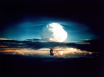 Historic Ivy Mike nuclear test mushroom cloud explosion