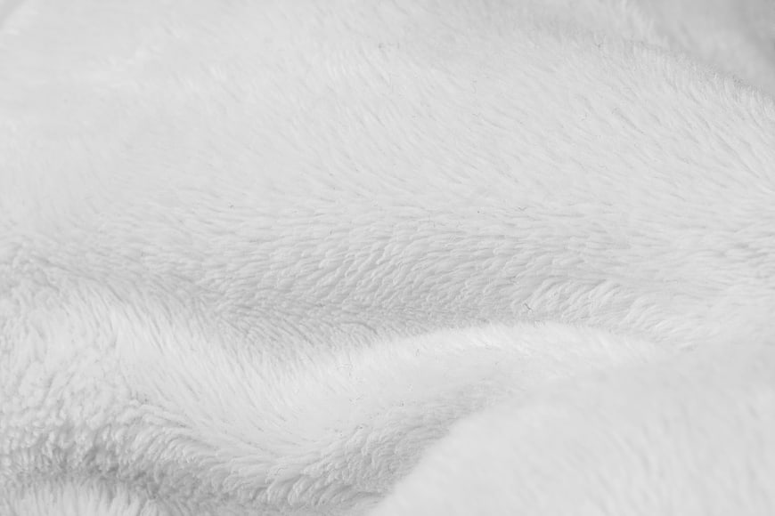 Close-up of soft white cotton fabric texture