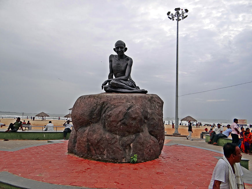 Mahatma Gandhi Statue at Udupi Beach, India