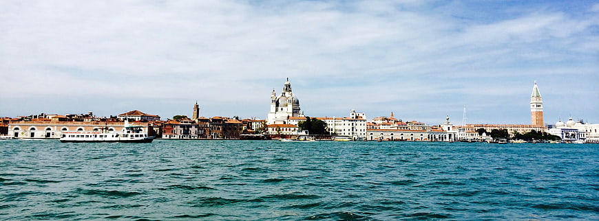 Panoramic View of Venice Skyline and Lagoon