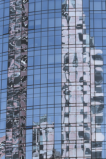 Abstract Glass Building Reflections Urban Architecture