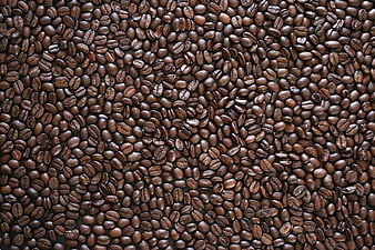 Full Frame Texture of Roasted Coffee Beans