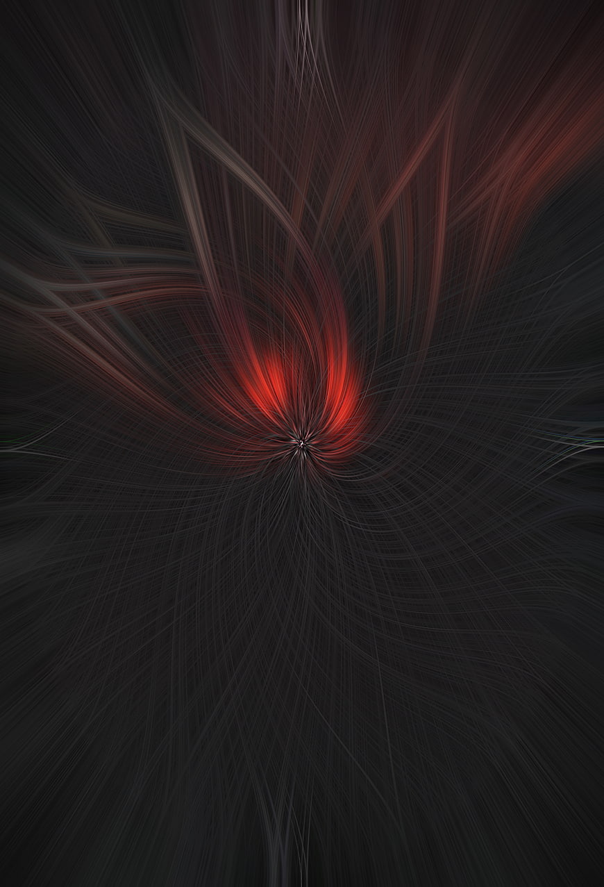 Abstract Red and Black Digital Swirl Background