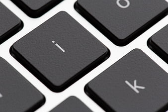Close-up of laptop keyboard keys with shallow depth of field