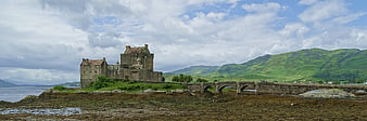 Panoramic View of Eilean Donan Castle in Scotland