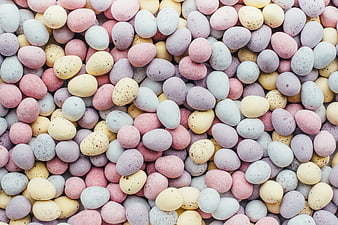 Pastel Easter Eggs Background Pattern