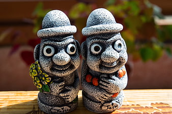 Jeju Island Stone Doll Couple Souvenir Figurines