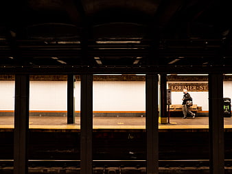 Lorimer Street Subway Station Platform View