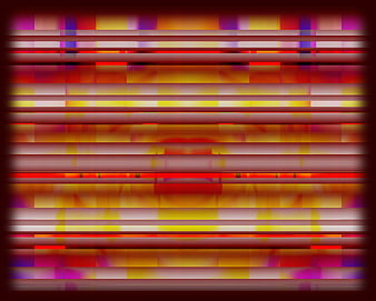 Abstract horizontal stripes with vibrant red, yellow, and purple colors