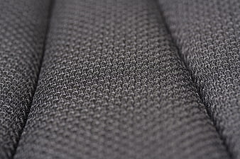 Close-up of textured gray fabric weave pattern