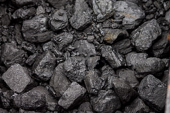 Close-up texture of black anthracite coal rocks