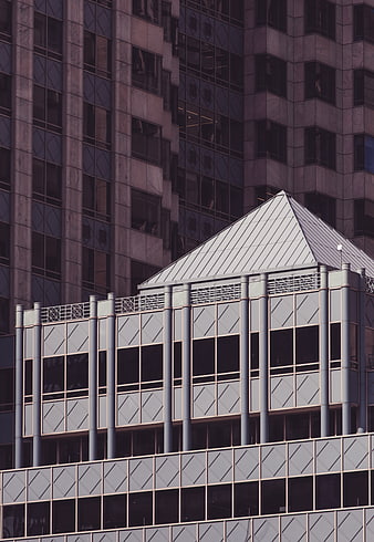Modern Corporate Architecture with Geometric Patterns