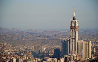 Abraj Al Bait Clock Tower in Mecca, Saudi Arabia