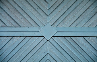 Blue Painted Wooden Planks Geometric Pattern Background