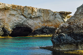 Lover's Bridge sea cave in Ayia Napa, Cyprus