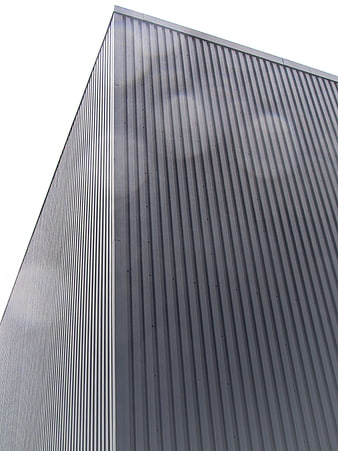 Modern Corrugated Metal Building Facade Architecture