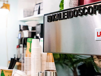 Close-up of Espresso Machine in Modern Coffee Shop