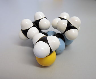 Chemical Molecule Dome Model On White Surface