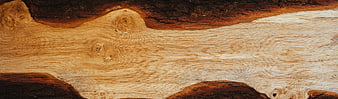 Textured Wood Grain Background with Bark Edges