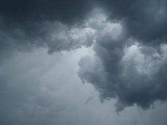 Dramatic Dark Storm Clouds in Overcast Sky