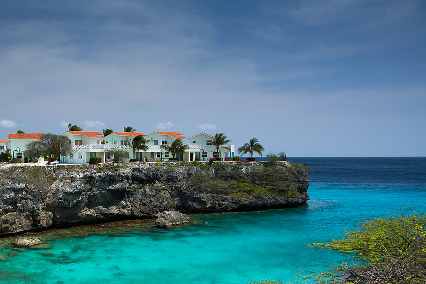 Tropical Cliffside Villas with Turquoise Ocean View