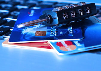 Credit Cards with Combination Lock on Keyboard