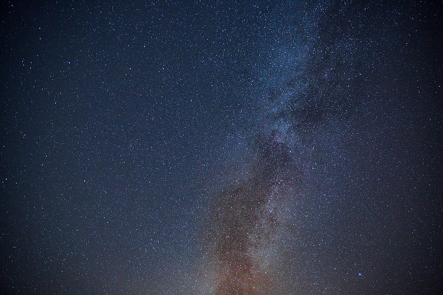 Milky Way Galaxy in the Night Sky with Stars