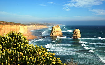 Twelve Apostles rock formations on Great Ocean Road, Australia