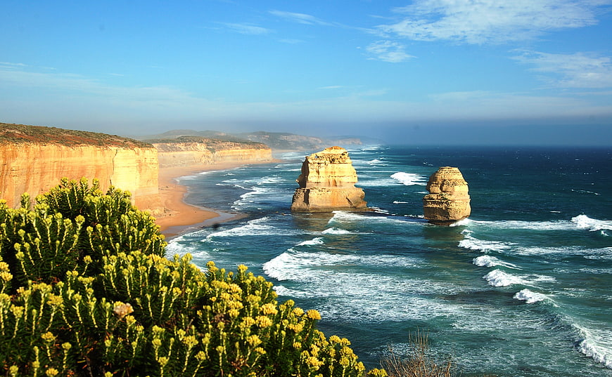 Twelve Apostles rock formations on Great Ocean Road, Australia