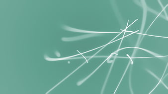 Abstract White Neon Lines on Teal Background