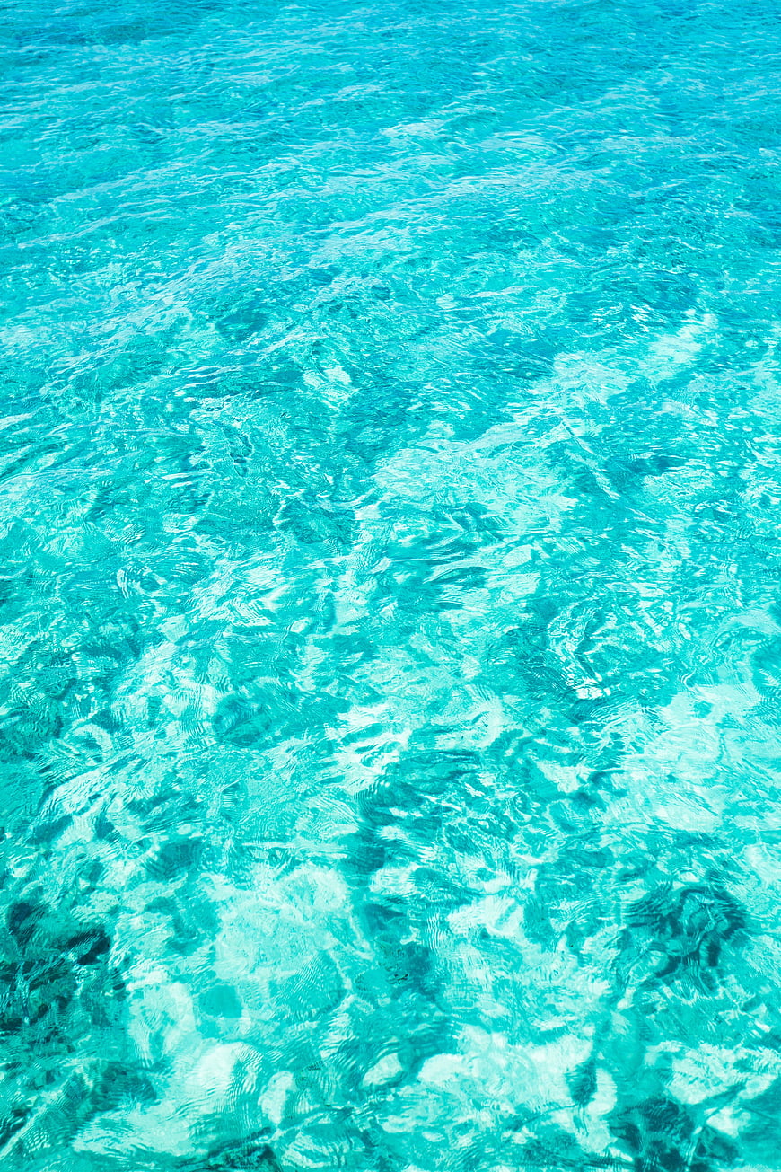 Crystal Clear Turquoise Swimming Pool Water Texture