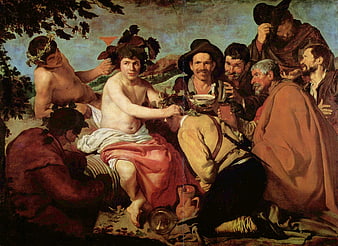 The Triumph of Bacchus by Diego Velázquez Baroque Oil Painting