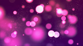 Abstract Purple Bokeh Background with Glowing Lights
