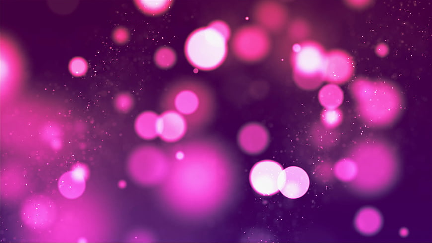 Abstract Purple Bokeh Background with Glowing Lights