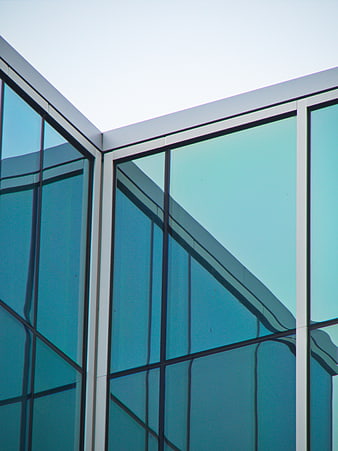 Modern Glass Building Architecture Detail