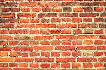 Weathered Red Brick Wall Texture Background