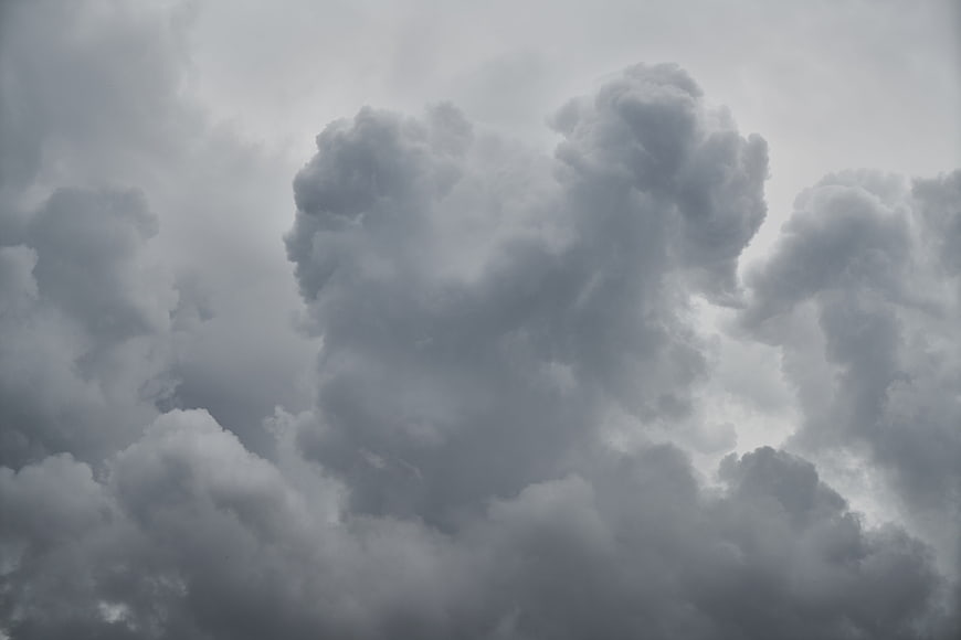Dramatic Dark Storm Clouds Filling The Sky