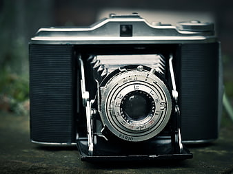 Vintage Agfa Isolette Camera Close-Up