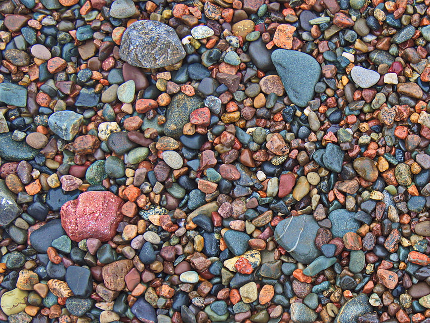 Colorful Wet Pebbles and Stones Texture Background