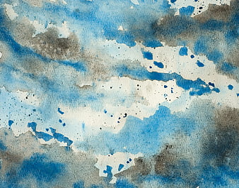 Abstract Blue and Gray Watercolor Texture Background