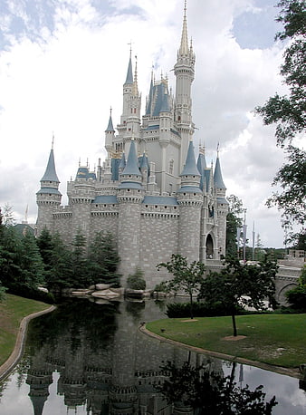 Cinderella Castle Reflection in Lake at Walt Disney World Orlando