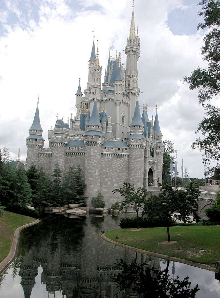 Cinderella Castle Reflection in Lake at Walt Disney World Orlando
