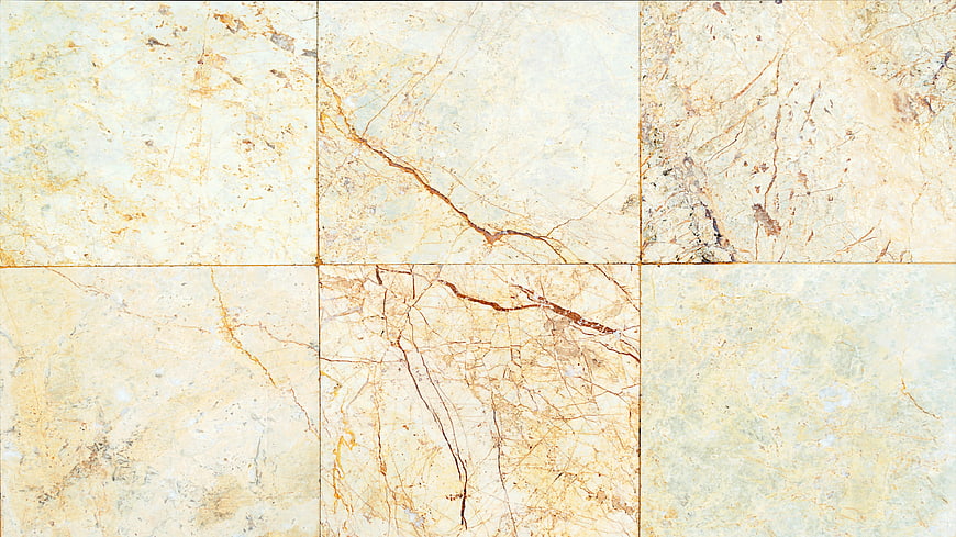 Beige Marble Tile Texture with Natural Veining Pattern