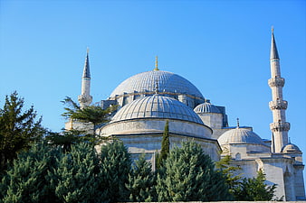 Süleymaniye Mosque Istanbul Architecture Blue Sky